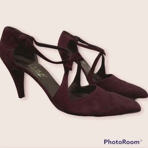 Ladies velveteen Petra heels